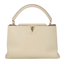 Capucines MM, Leather, Cream, TR1104, 2*